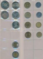48db-os vegyes, ukrán és moldovai fémpénz tétel berakólapokon T:vegyes
48pcs of Ukrainian and Moldov...