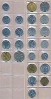 48db-os vegyes, ukrán és moldovai fémpénz tétel berakólapokon T:vegyes
48pcs of Ukrainian and Moldov...