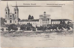 Zirc, Cisztercita rend kolostora, Deutsch Mór üzlete és kiadása leporellocard