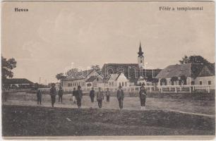 Heves, Fő tér, templom (EB)