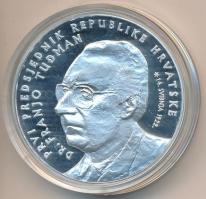 Horvátország 1997. 200K Ag "Franjo Tuđman" T:PP Tanúsítvánnyal dísztokban!
Croatia 1997. 2...