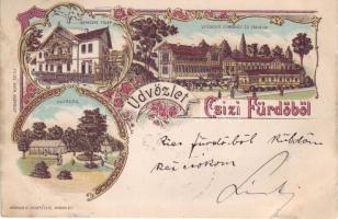 1899 Csizi fürdő Litho (win Riß)