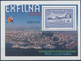 EXFILNA'01 Stamp Exhibition block, EXFILNA'01 Bélyegkiállítás blokk