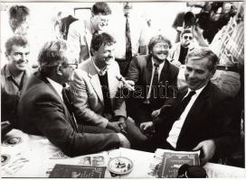 Horn Gyula, Szilágyi János és Chrudinák Alajos egy képen, 18x13 cm