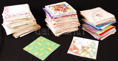 Óriási szalvéta gyűjtemény az 50-es évektől napjainkig nagy táskában, több ezer darab