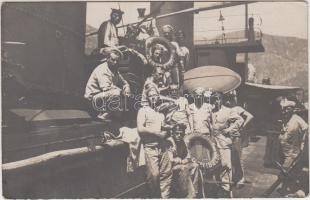 1915 SMS Balaton, Navy officers, on board photo