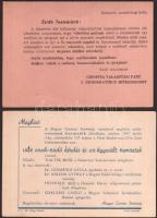 1947 2 db Cionista Választási Szövetség és Választási Párt 2 db propaganda nyomtatványa