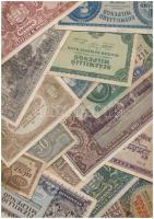 1920-1946. 34db vegyes fillér, pengő, forint bankjegy T:vegyes