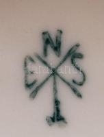 Ens vadászó agarak, kézzel festett, jelzett, hibátlan, h:29 cm, m:14 cm