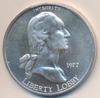 Amerikai Egyesült Államok 1977. "Liberty Lobby - George Washington / 1E" Ag emlékérem (31....
