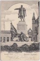 Cegléd, Kossuth szobor, Füle Pál üzlete, kiadja Sárik Gyula (EK)