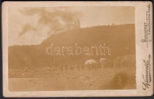 cca 1900-1910 Tihany Balatonfüred felől, keményhátú fotó, 11x7 cm