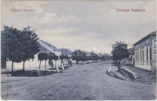Tenke, Kossuth Lajos utca, kiadja Ritter Jakab / street