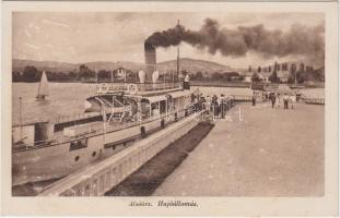 Alsóörs, Hajóállomás, gőzhajó