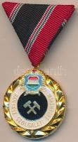 1957. Bányászati Szolgálati Érdemérem arany fokozata mellszalagon T:1