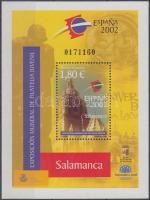 2002 ESPANA&#039;02 Bélyegkiállítás blokk Mi 104