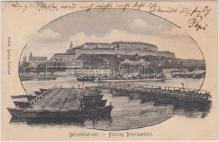 Újvidék, Pétervárad, kikötő, vár, csónakok / port, castle boats (EK)