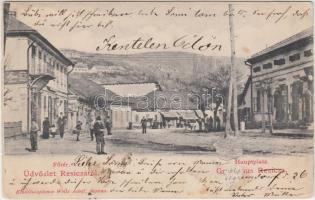 Resicabánya, Fő tér / square (ragasztónyom / gluemark)