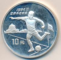 Kína 1994. 10Y Ag "Labdarúgó" T:PP ujjlenyomat
China 1994. 10 Yuan Ag "Soccer player&...