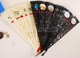 Cipősdoboznyi bolha tétel, 2 db fényképezőgép, működő és hibás karórák, jelvények, fémpénzek, bizsuk...