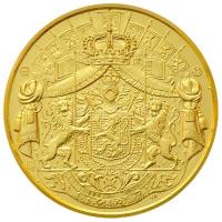 Belgium 2003. "Paola és Albert 1993-2003" Au emlékérem dísztokban tanúsítvánnyal (11g/0.75...