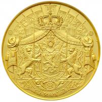 Belgium 2003. "Fabiola 1928-2003" Au emlékérem dísztokban tanúsítvánnyal (11g/0.750/30mm) ...