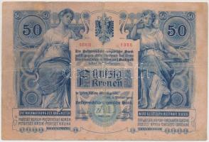 1902. 50K felülbélyegzés nélkül T:III-
Adamo K23B