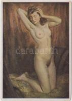 5 db RÉGI használatlan meztelen erotikus művész motívumú lap / 5 old unused erotic nude art motive cards