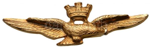DN Aranyozott fém pilóta jelvény T:1 ND Gold plated metal pilot badge C:UNC