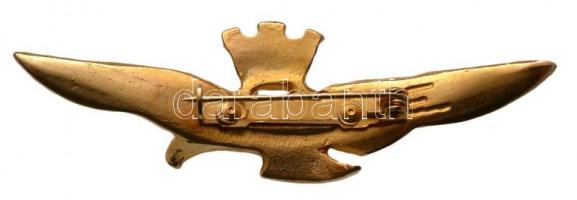 DN Aranyozott fém pilóta jelvény T:1
ND Gold plated metal pilot badge C:UNC