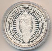 Németország 1990. "800 éves a Német Lovagrend" Ag emlékérem dísztokban, tanúsítvánnyal (15...