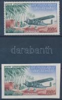 Postal delivery perforated + imperforated stamp, Postai kézbesítés fogazott + vágott bélyeg
