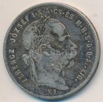 1879KB 1Ft Ag "Ferenc József / Középcímer" Körmöcbánya T:2-,3
Hungary 1879KB 1 Forint Ag &...