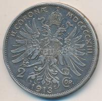 Ausztria 1913. 2K Ag "Ferenc József" T:2- Austria 1913. 2 Corona Ag "Franz Joseph" C:VF