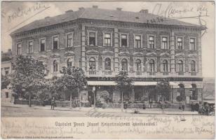 Budapest I. Posch József Krisztina körúti kávéháza; Hollenczer és Okos budai fényképészek műterméből (EK)