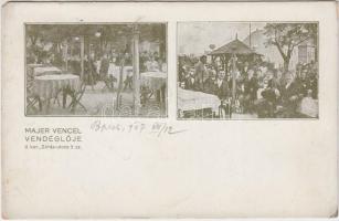 Budapest II. Majer Vencel vendéglője; Zárda utca 9. (EM)