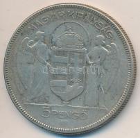 1930. 5P Ag "Horthy-jobbra" T:3  Adamo P8