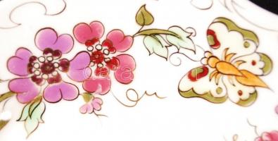 Zsolnay pillangó mintás szendvicses készlet, kézzel festett, jelzett, hibátlan