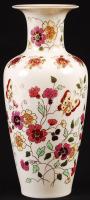 Zsolnay pillangó váza, kézzel festett, hibátlan, jelzett, m:26 cm /Hand painted Zsolnay vase
