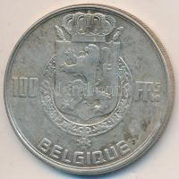 Belgium 1954. 100Fr Ag T:2-  Belgium 1954. 100 Francs Ag C:VF  KM# 138.1
