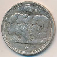 Belgium 1954. 100Fr Ag T:2- 
Belgium 1954. 100 Francs Ag C:VF 
KM# 138.1