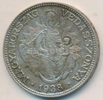 1938. 2P Ag "Madonna" T:2,2-
Unger: 1511., Adamo P7