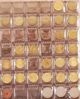 Spanyolország ~1860-1980. Vegyes fémpénz gyűjtemény 5 db berakólapon albumba rendezve T:vegyes Spain ~1860-1980. Mixed coin collection in collectors album with 5 sheets C:mixed