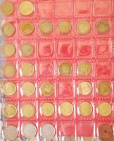 Spanyolország ~1860-1980. Vegyes fémpénz gyűjtemény 5 db berakólapon albumba rendezve T:vegyes
Spain...