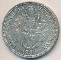 1939. 2P Ag "Madonna" T:2,2-
Unger: 1511., Adamo P7