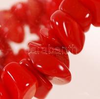 Korall nyakék szemüvegtokban, h: 80 cm /
coral necklace