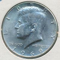 Amerikai Egyesült Államok 1969D 1/2$ Ag "Kennedy" T:1-
USA 1969D 1/2 Dollar Ag "Kenne...