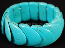 Türkiz medál ezüst színű láncon, karkötővel /
turquoise pendant with nacklace and bracelet