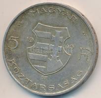 1946. 5Ft Ag "vastag Kossuth" T:2