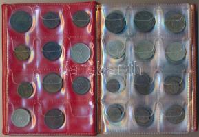Portugália ~1880-1970. Vegyes fémpénz gyűjtemény 6db berakólapon kisalakú albumba rendezve, mind klf...